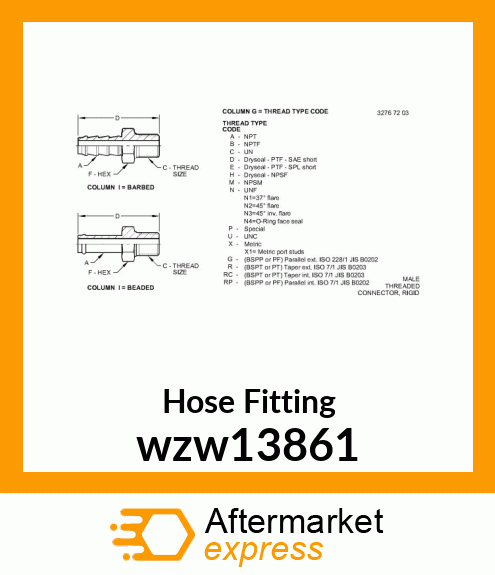 Hose Fitting wzw13861