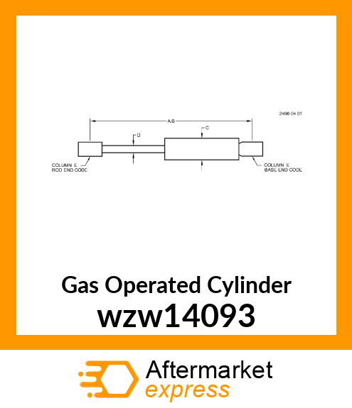 Gas Operated Cylinder wzw14093