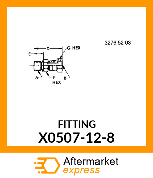 FITTING X0507-12-8