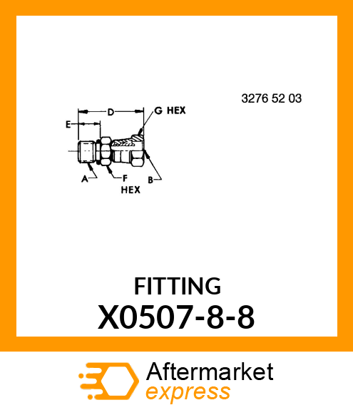 FITTING X0507-8-8