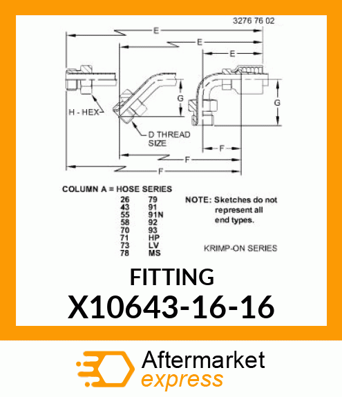 FITTING X10643-16-16