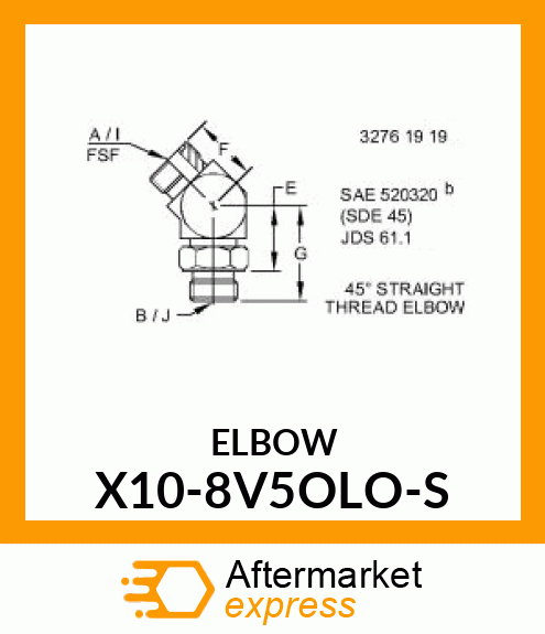 ELBOW X10-8V5OLO-S