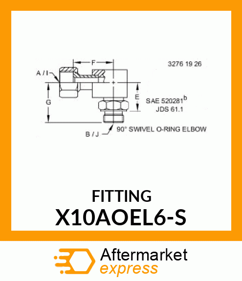 FITTING X10AOEL6-S