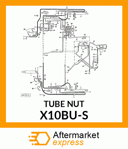 Tube Nut - FITTING X10BU-S