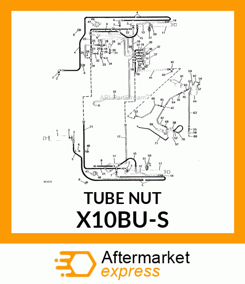 Tube Nut - FITTING X10BU-S