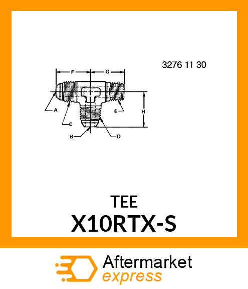 Tee Fitting - FITTING X10RTX-S