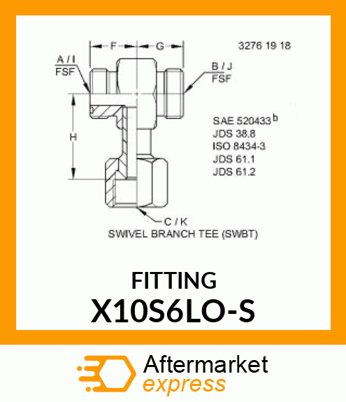 FITTING X10S6LO-S