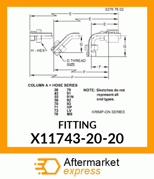 FITTING X11743-20-20