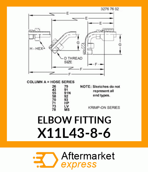 ELBOW_FITTING X11L43-8-6