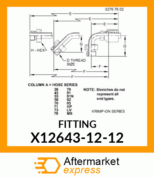 FITTING X12643-12-12