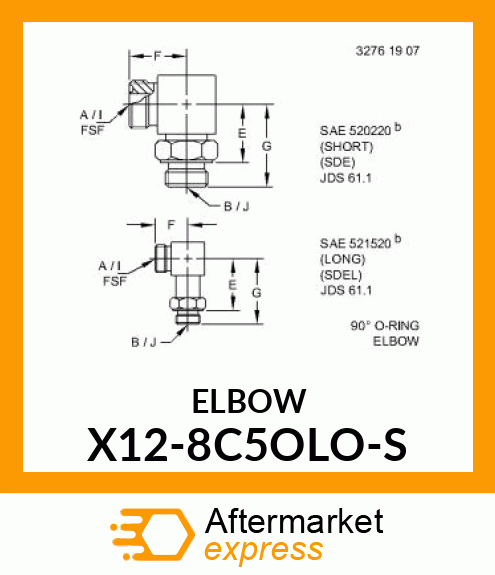 ELBOW X12-8C5OLO-S