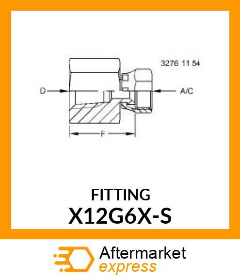 FITTING X12G6X-S