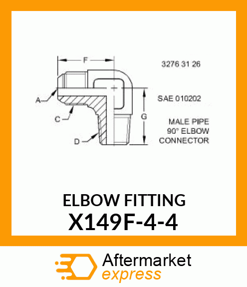 ELBOW_FITTING X149F-4-4