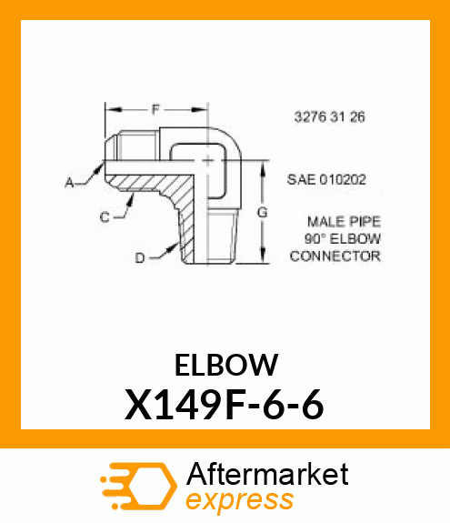 ELBOW X149F-6-6