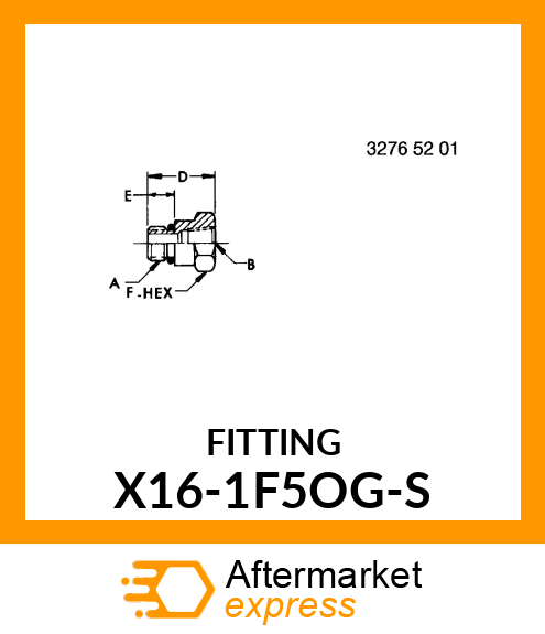 FITTING X16-1F5OG-S