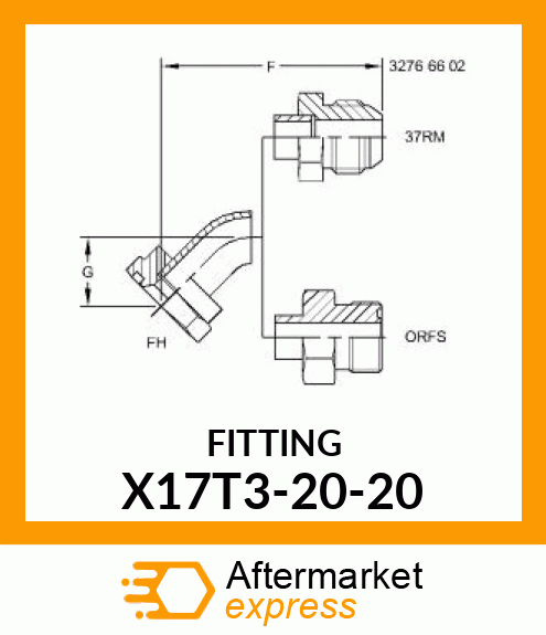 FITTING X17T3-20-20