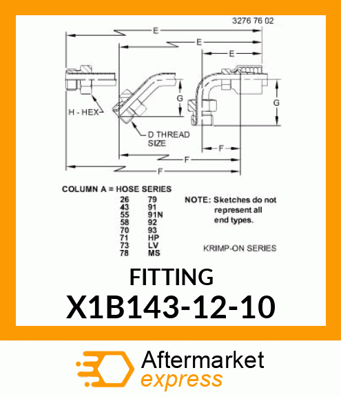 FITTING X1B143-12-10