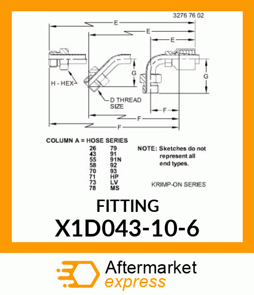 FITTING X1D043-10-6