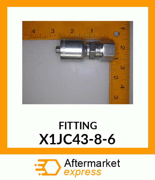 Hose Fitting - FEMALE SEAL-LOK,SWIVEL,SHORT X1JC43-8-6