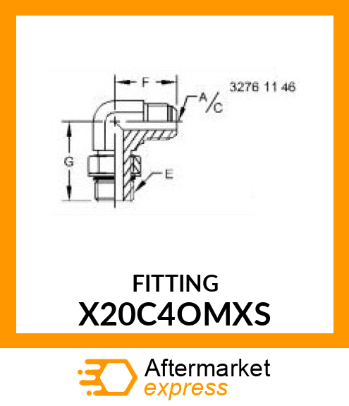 FITTING X20C4OMXS