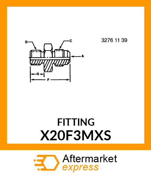 FITTING X20F3MXS