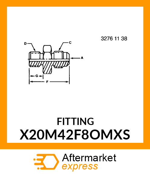 FITTING X20M42F8OMXS