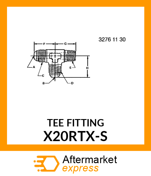 TEE_FITTING X20RTX-S