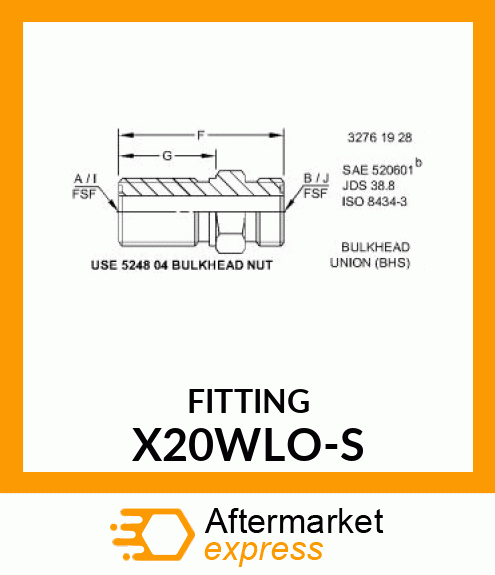 FITTING X20WLO-S