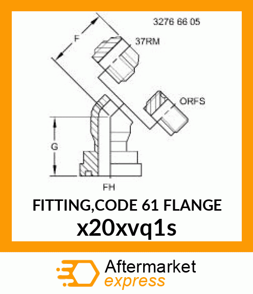 FITTING,CODE 61 FLANGE x20xvq1s