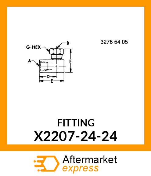 FITTING X2207-24-24