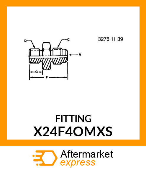 FITTING X24F4OMXS