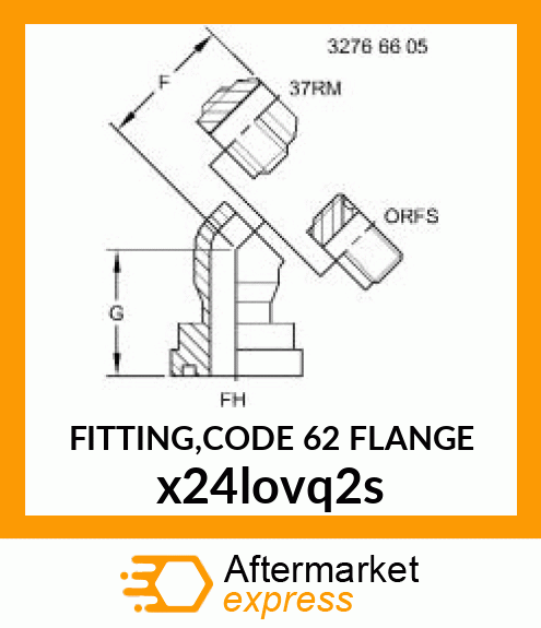 FITTING,CODE 62 FLANGE x24lovq2s