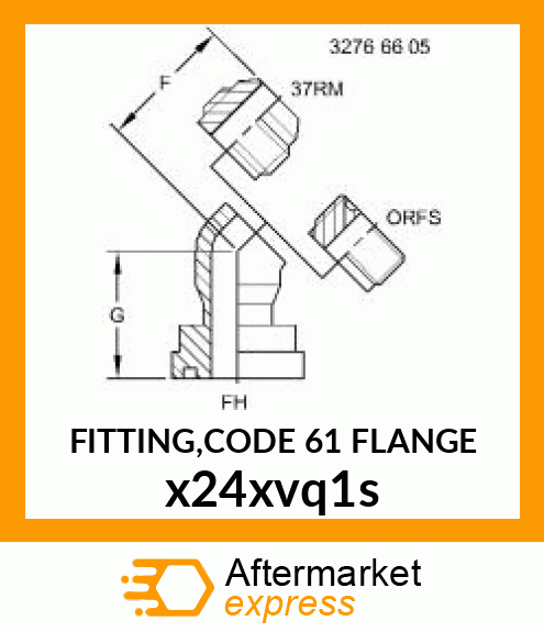 FITTING,CODE 61 FLANGE x24xvq1s