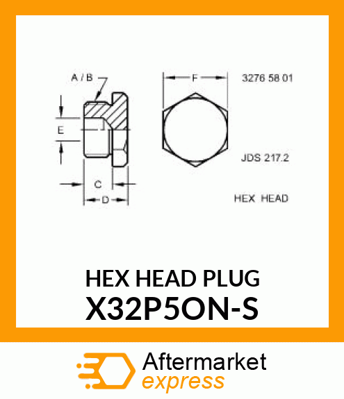 HEX_HEAD_PLUG X32P5ON-S