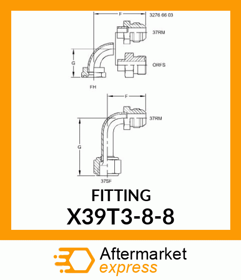 FITTING X39T3-8-8