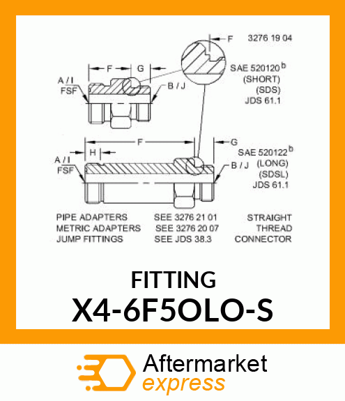 FITTING X4-6F5OLO-S