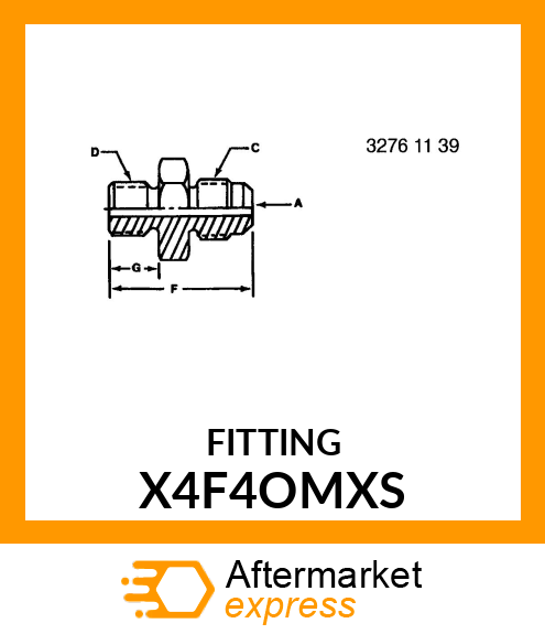 FITTING X4F4OMXS