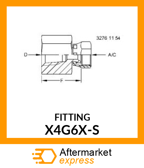 FITTING X4G6X-S