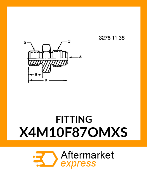 FITTING X4M10F87OMXS