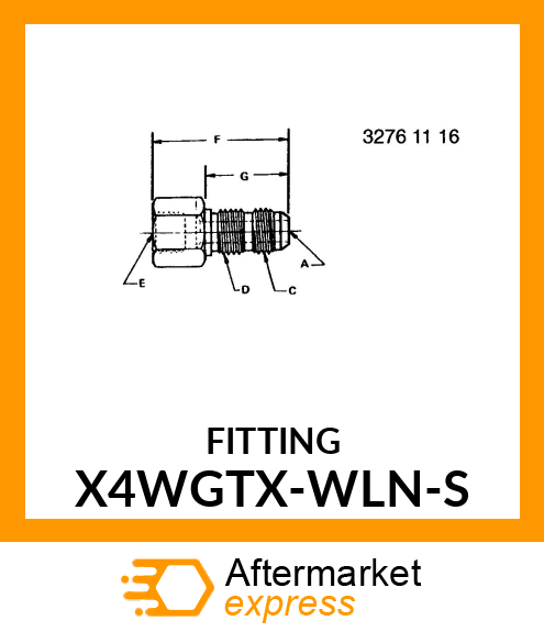 FITTING X4WGTX-WLN-S