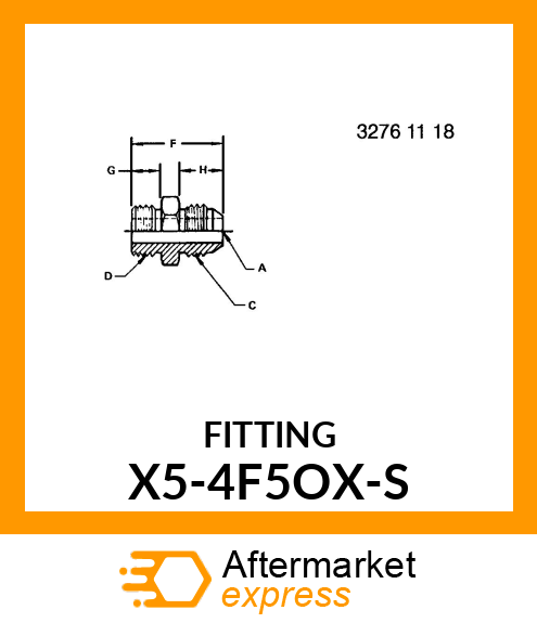 FITTING X5-4F5OX-S