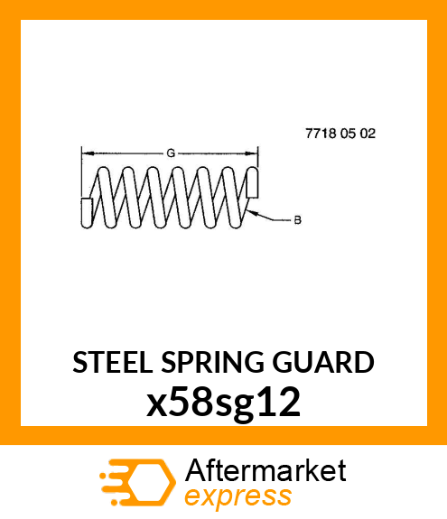 STEEL SPRING GUARD x58sg12