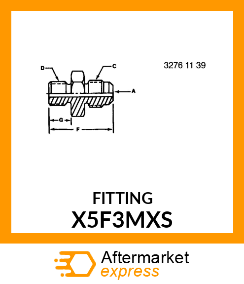 FITTING X5F3MXS