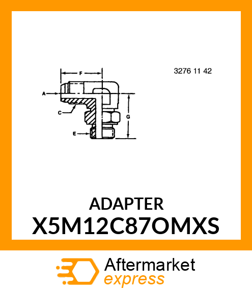 ADAPTER X5M12C87OMXS