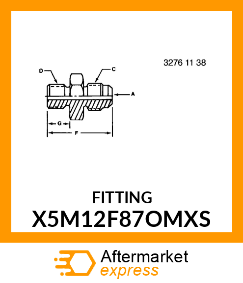 FITTING X5M12F87OMXS