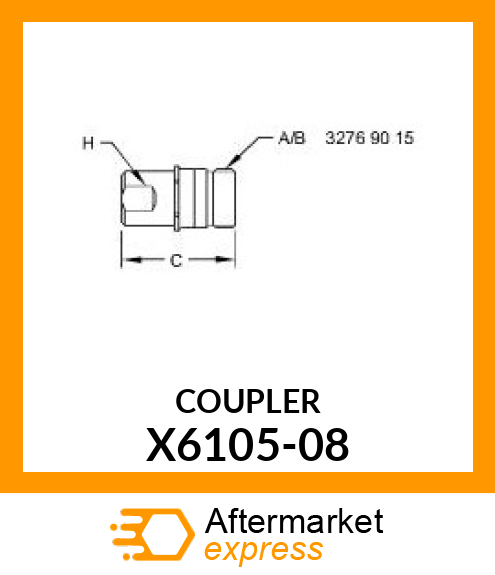 COUPLER X6105-08