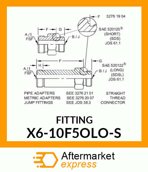 FITTING X6-10F5OLO-S