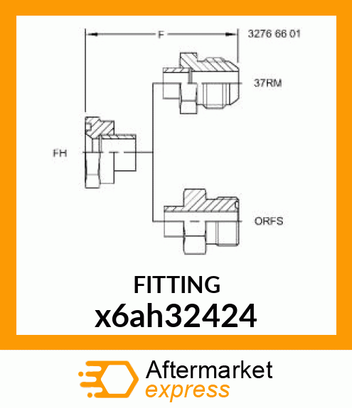 FITTING X6AH3-24-24