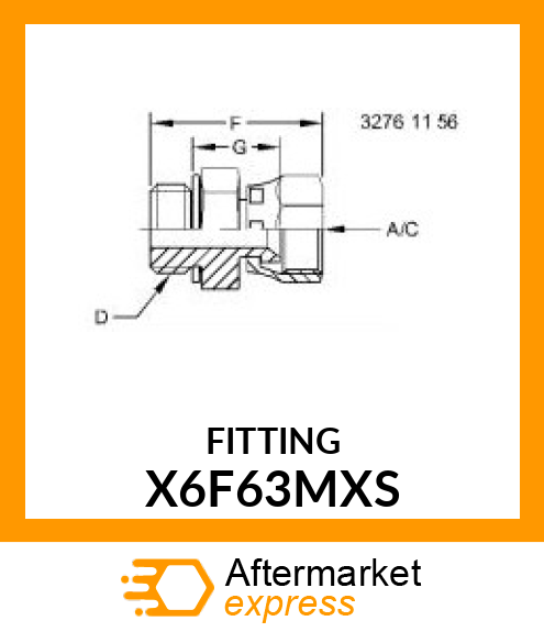 FITTING X6F63MXS