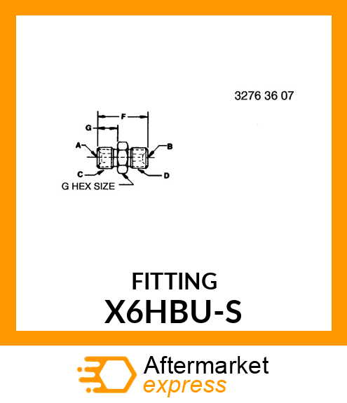 FITTING X6HBU-S